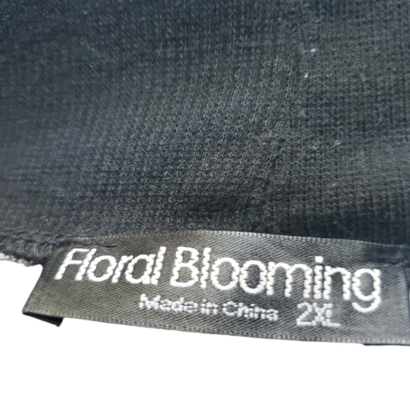 FLORAL BLOOMING Leopard Print Grey/Black LONG Cardigan (2XL) - Picture 4 of 7